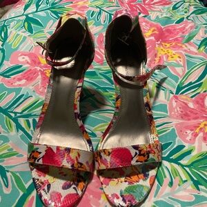 Vibrant Floral Women's Heels